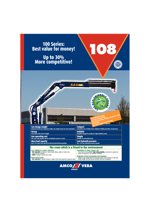 Гідравлічні вантажні крани Amco Veba 108-1 S