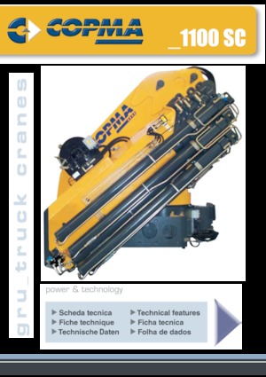 Гідравлічні вантажні крани COPMA 2000 1100.4 SC