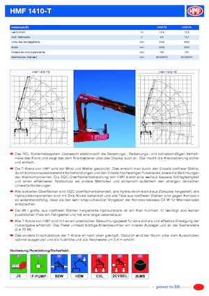 Гідравлічні вантажні крани HMF 1410-T4