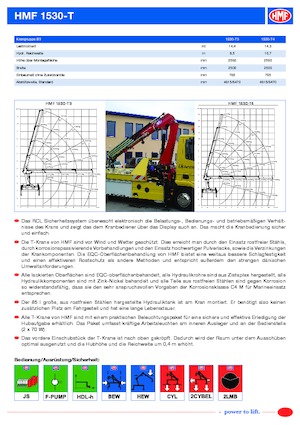 Гідравлічні вантажні крани HMF 1530-T4-MCS