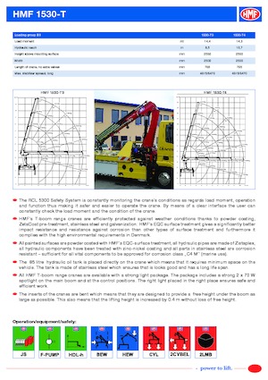 Гідравлічні вантажні крани HMF 1530-T4-MCS