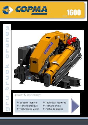 Гідравлічні вантажні крани COPMA 2000 1600.9 J7