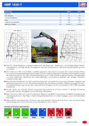 Гідравлічні вантажні крани HMF 1630-T4-RCS