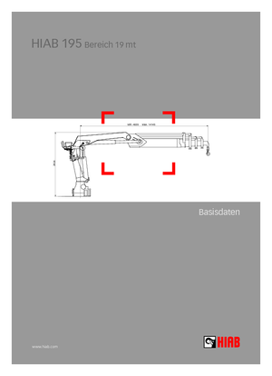 Гідравлічні вантажні крани Hiab 195-4 Jib 30