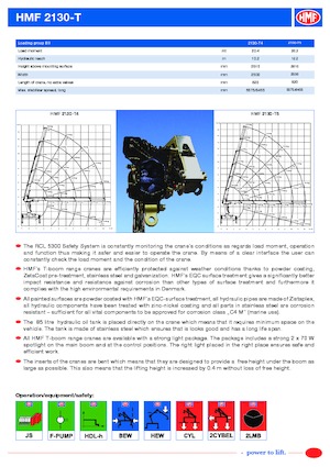 Гідравлічні вантажні крани HMF 2130-T5-RCS