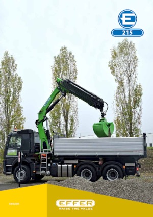 Гідравлічні вантажні крани Effer 215 6S