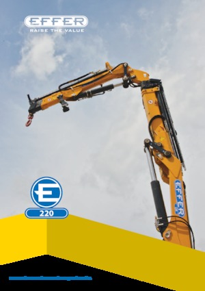 Гідравлічні вантажні крани Effer 220 5S