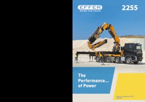 Гідравлічні вантажні крани Effer 2255 8S