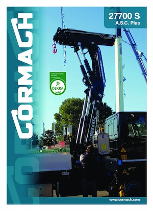 Гідравлічні вантажні крани Cormach 27700 S8 A.S.C. Plus