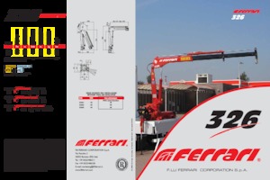 Гідравлічні вантажні крани Ferrari® 326R A2 