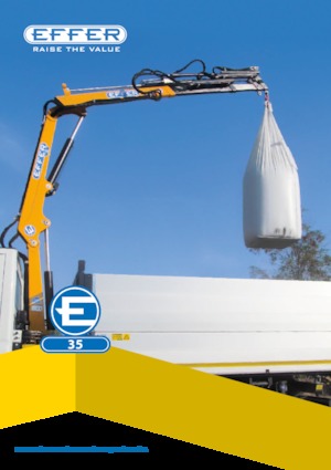 Гідравлічні вантажні крани Effer 35 2S