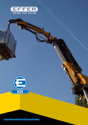 Гідравлічні вантажні крани Effer 525 6S