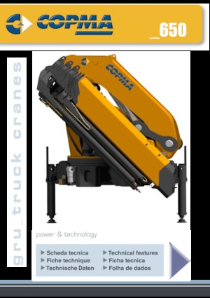 Гідравлічні вантажні крани COPMA 2000 650.4