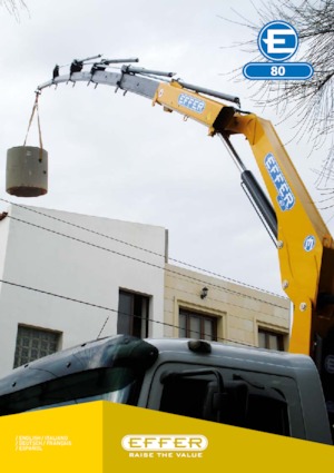 Гідравлічні вантажні крани Effer 80 1S
