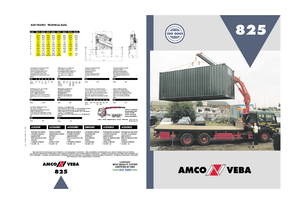 Гідравлічні вантажні крани Amco Veba 825-3 S Jib 3S