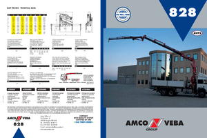 Гідравлічні вантажні крани Amco Veba 828-3 S Jib 3S