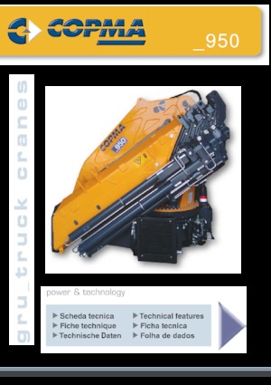 Гідравлічні вантажні крани COPMA 2000 950.8