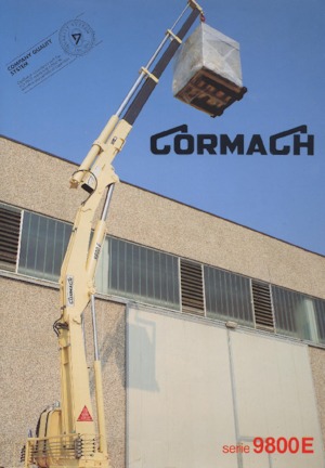 Гідравлічні вантажні крани Cormach 9800 E2