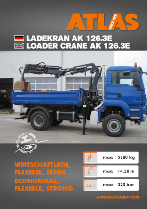 Гідравлічні вантажні крани Atlas AK 126.3E A4