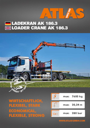 Гідравлічні вантажні крани Atlas AK 186.3 A6 
