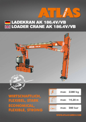 Гідравлічні вантажні крани Atlas AK 186.4VB A13L 