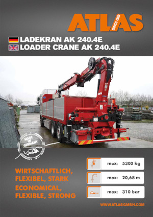 Гідравлічні вантажні крани Atlas AK 240.4E A5 