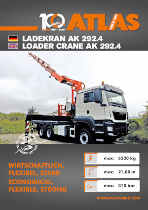 Гідравлічні вантажні крани Atlas AK 292.4 A2