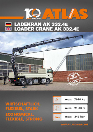 Гідравлічні вантажні крани Atlas AK 332.4 E A6