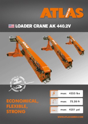 Гідравлічні вантажні крани Atlas AK 440.2V A21L 