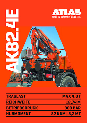 Гідравлічні вантажні крани Atlas AK 82.4E A5L