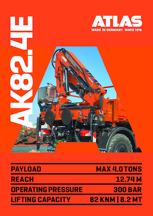 Гідравлічні вантажні крани Atlas AK 82.4E A5L