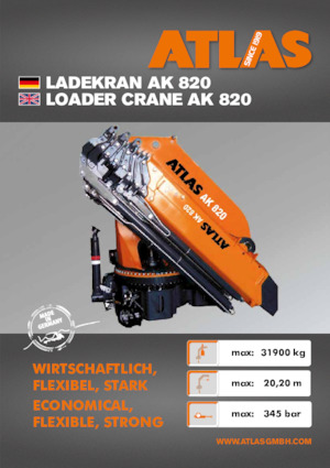 Гідравлічні вантажні крани Atlas AK 820 A8