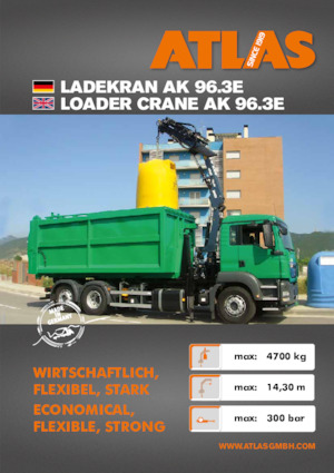 Гідравлічні вантажні крани Atlas AK 96.3E A2SL 