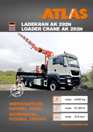 Гідравлічні вантажні крани Atlas AL 292N