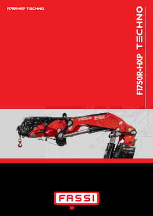 Гідравлічні вантажні крани Fassi F 1750 RL 2.8 HXP Techno