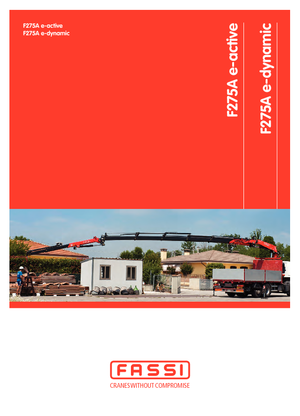 Гідравлічні вантажні крани Fassi F 275 AC 0.23 e-active