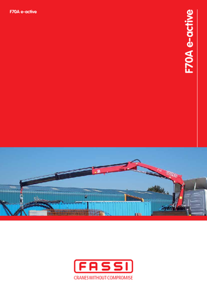 Гідравлічні вантажні крани Fassi F 70 AC 0.23 e-active