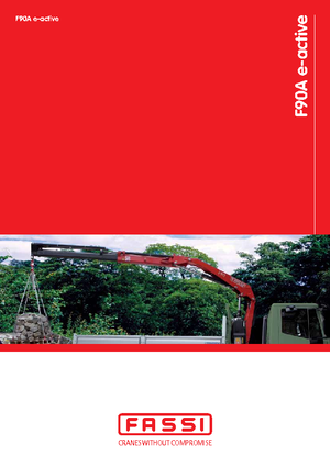 Гідравлічні вантажні крани Fassi F 90 AC 0.22 e-active