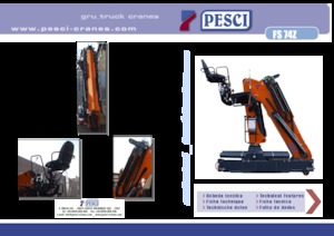 Гідравлічні вантажні крани Pesci FS 74Z