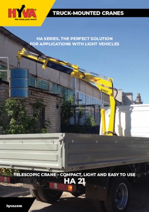 Гідравлічні вантажні крани Hyva Crane HA 21 E2