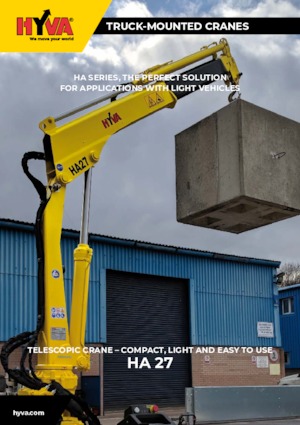 Гідравлічні вантажні крани Hyva Crane HA 27 E3
