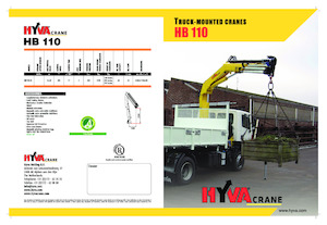 Гідравлічні вантажні крани Hyva Crane HB 110 E3
