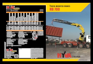 Гідравлічні вантажні крани Hyva Crane HB 700 