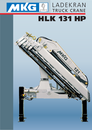 Гідравлічні вантажні крани MKG HLK 131 HP a1