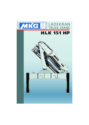 Гідравлічні вантажні крани MKG HLK 151 HP a4 