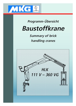 Гідравлічні вантажні крани MKG HLK 190 a2V 