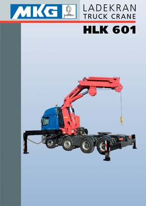 Гідравлічні вантажні крани MKG HLK 601 a4