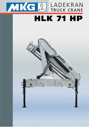 Гідравлічні вантажні крани MKG HLK 71 HP a2 