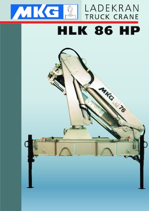 Гідравлічні вантажні крани MKG HLK 86 HP a2