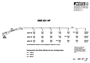 Гідравлічні вантажні крани MKG HMK 601 HP a4 L